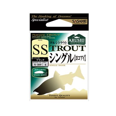 Крючок Sasame Assist N-309 #SS Black (4шт.)