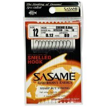 Крючок с поводком SASAME U25208 Chinu #12 Black Nickel (10шт.)