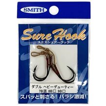 Крючки Smith Sure Hook Double Heavy Duty для пилькеров и блесен №7B Крючки Smith Sure Hook Double Heavy Duty для пилькеров и блесен №7B