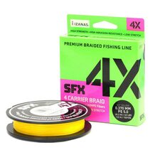 Шнур Sufix SFX 4X жёлтый 135м 0.235мм 13.6кг