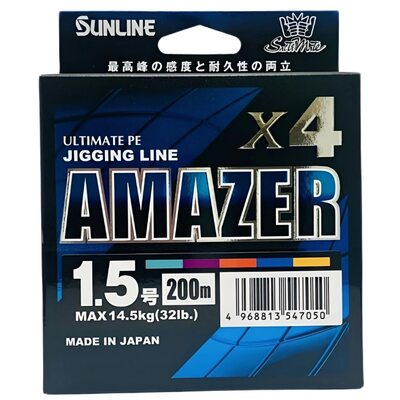 Шнур Sunlline Saltimate Amazer x4 200м #1.5 (0.209мм) 14.5кг