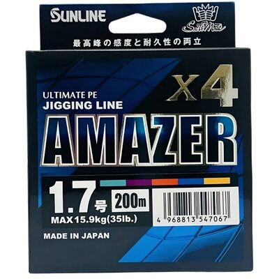 Шнур Sunlline Saltimate Amazer x4 200м #1.7 (0.223мм) 15.9кг