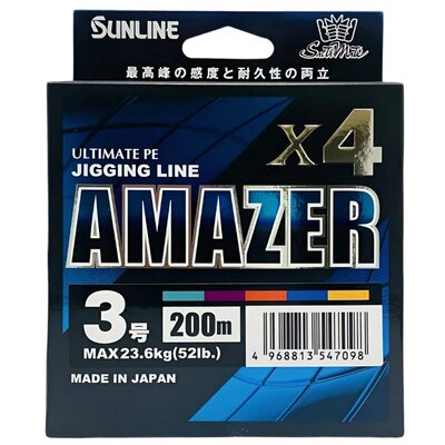 Шнур Sunlline Saltimate Amazer x4 200м #3.0 (0.296мм) 23.6кг