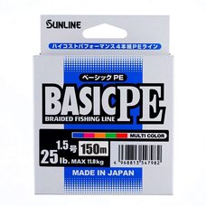 Шнур Sunlline Basic PEx4 multi color #1.5 (0.209мм) 11.0кг 150м Шнур Sunlline Basic PEx4 multi color #1.5 (0.209мм) 11.0кг 150м