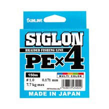 Шнур Sunlline Siglon PEx4 multi color #1.0 (0.171мм) 7.7кг 150м