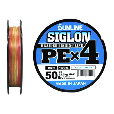 Шнур Sunlline Siglon PEx4 multi color #3.0 (0.296мм) 22.0кг 100м