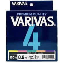 Шнур Varivas 4 Multicolor 150м #0.8 15lb/6.79кг