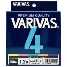 Шнур Varivas 4 Multicolor 150м #1.2 21lb/9.51кг