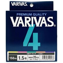 Шнур Varivas 4 Multicolor 150м #1.5 25lb/11.32кг