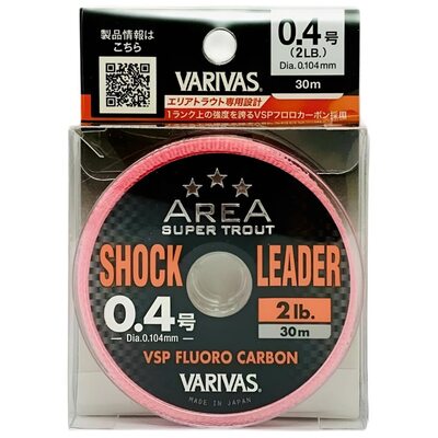 Флюорокарбон Varivas Super Trout Area Shock Leader VSP Natural 30м #0.4 0.104мм 2lb/0.91кг