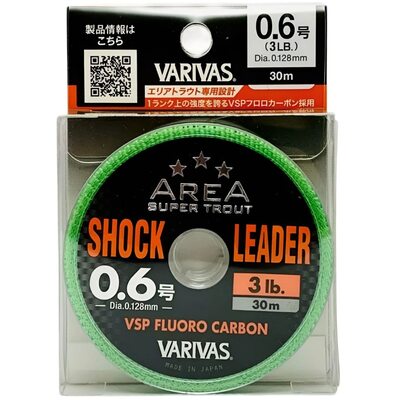 Флюорокарбон Varivas Super Trout Area Shock Leader VSP Natural 30м #0.6 0.128мм 3lb/1.36кг