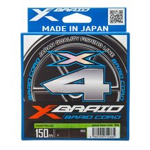 Шнур YGK X-Braid Braid Cord X4 chartreuse #0.3 (0.090мм) 2.7кг 150м