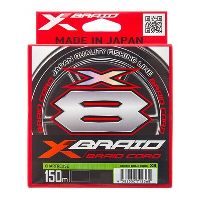 Шнур YGK X-Braid Braid Cord X8 chartreuse #0.5 (0.117мм) 5.4кг 150м