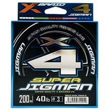 Шнур YGK X-Braid Super Jigman X4 #3.0 (0.285мм) 40Lb (18.1кг) 200м