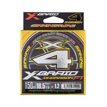 Шнур YGK X-Braid Ohdragon X4 тонущий #1.2 (0.185мм) 18.5Lb (8.4кг) 150м
