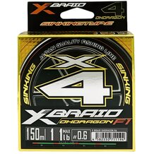 Шнур YGK X-Braid Ohdragon X4 тонущий #0.6 (0.128мм) 11Lb (5.0кг) 150м