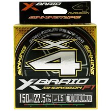 Шнур YGK X-Braid Ohdragon X4 тонущий #1.5 (0.205мм) 22.5Lb (10.2кг) 150м