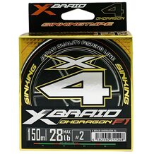 Шнур YGK X-Braid Ohdragon X4 тонущий #2.0 (0.235мм) 28Lb (12.7кг) 150м