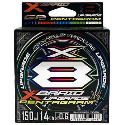 Шнур YGK X-Braid Upgrade X8 Pentagram #0.6 (0.128мм) 6.3кг 150м