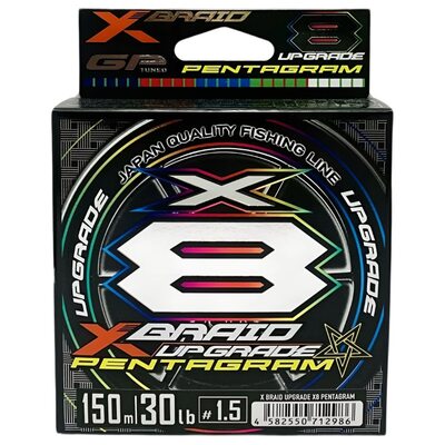 Шнур YGK X-Braid Upgrade X8 Pentagram #1.5 (0.205мм) 13.6кг 150м
